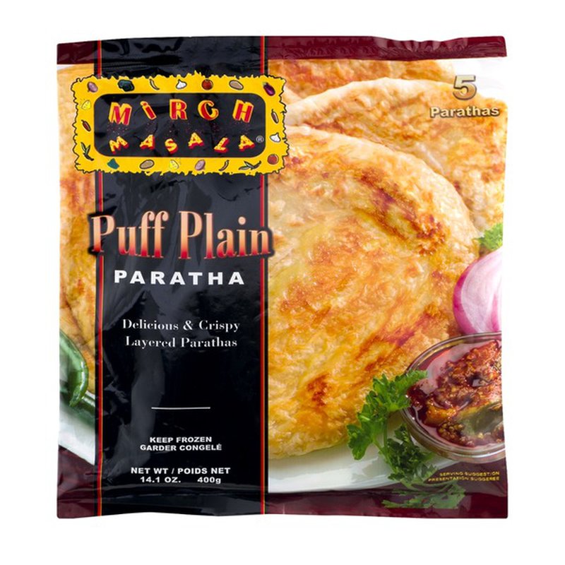 Mirchi Masala Puff Plain Paratha (5pcs)