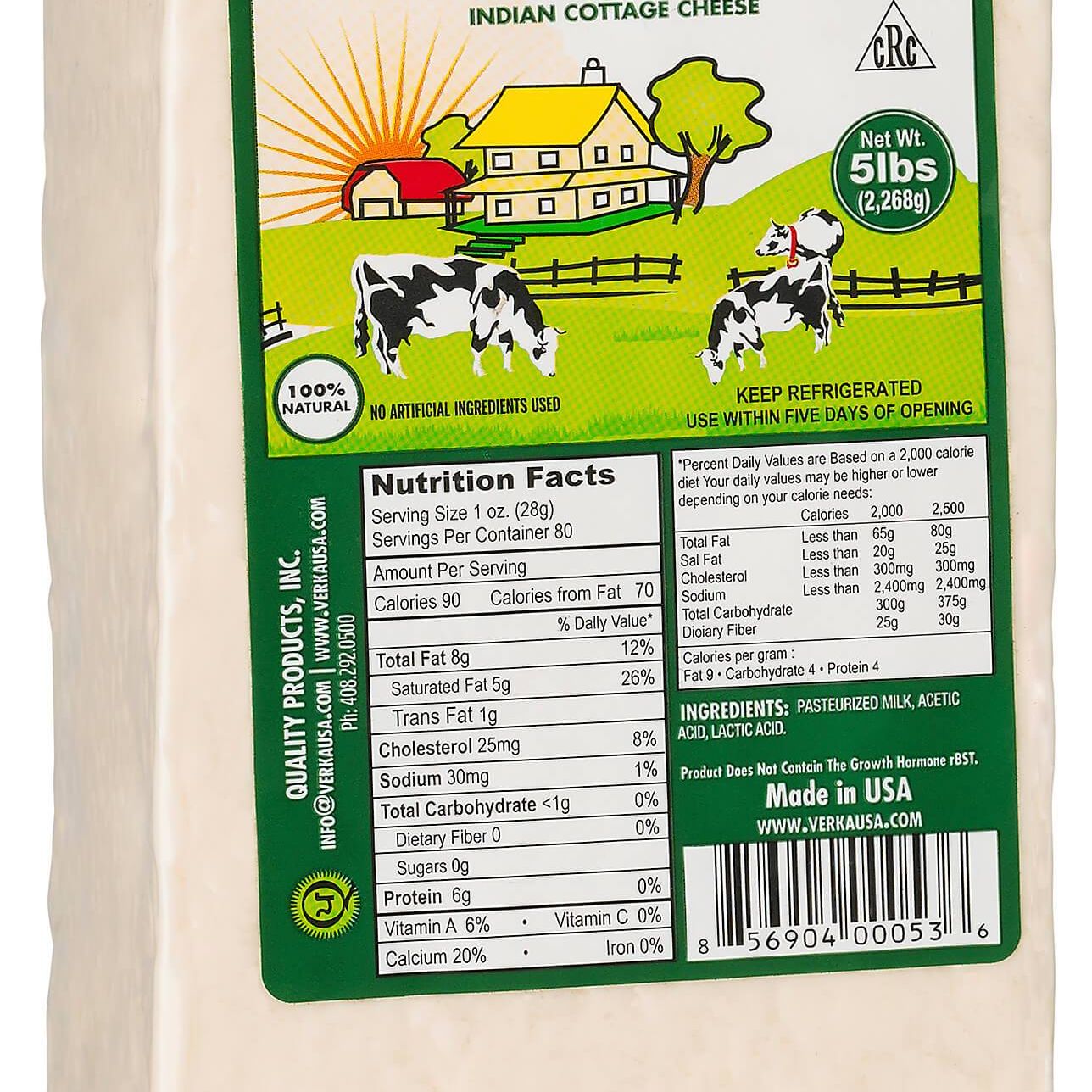 Verka - Paneer 5lb