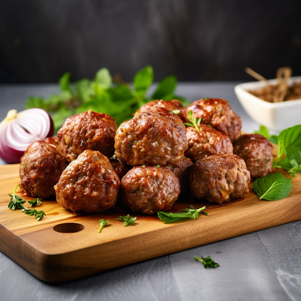 Beef & Chicken Meatballs | 100% Halal-certified Beef & Chicken | Seasoned & Ready To Cook |