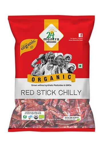 24 Mantra Organic Red Stick Chilly