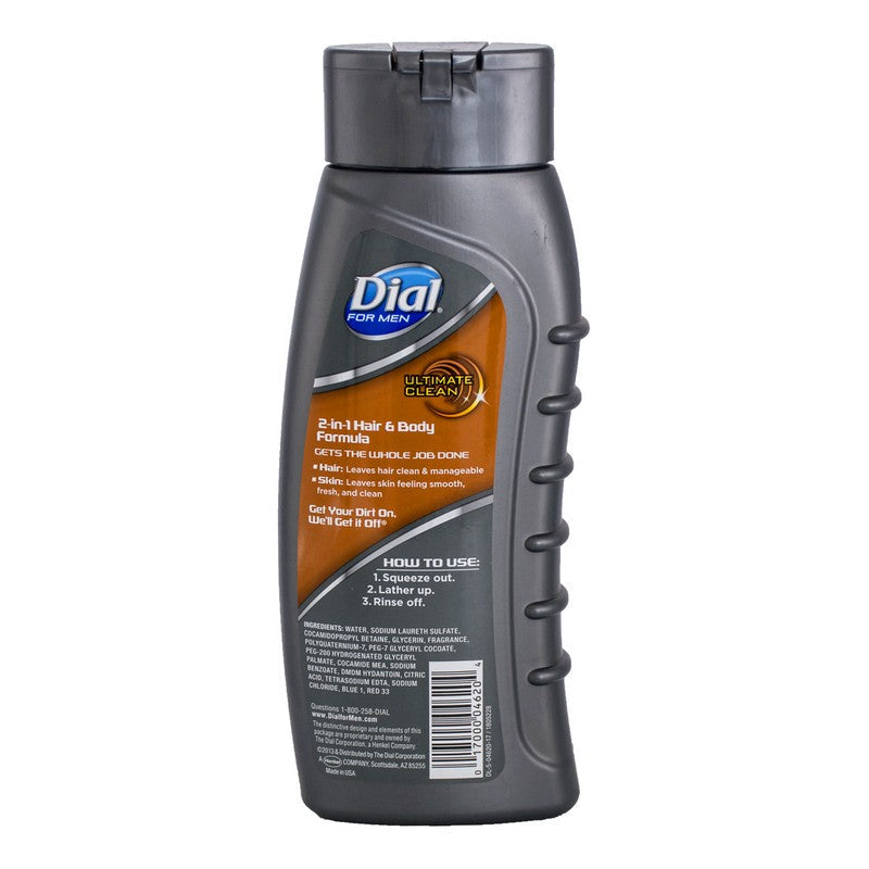 DIAL HAIR AND BODY WASH FOR MEN ULTIMATE CLEAN 473 ML