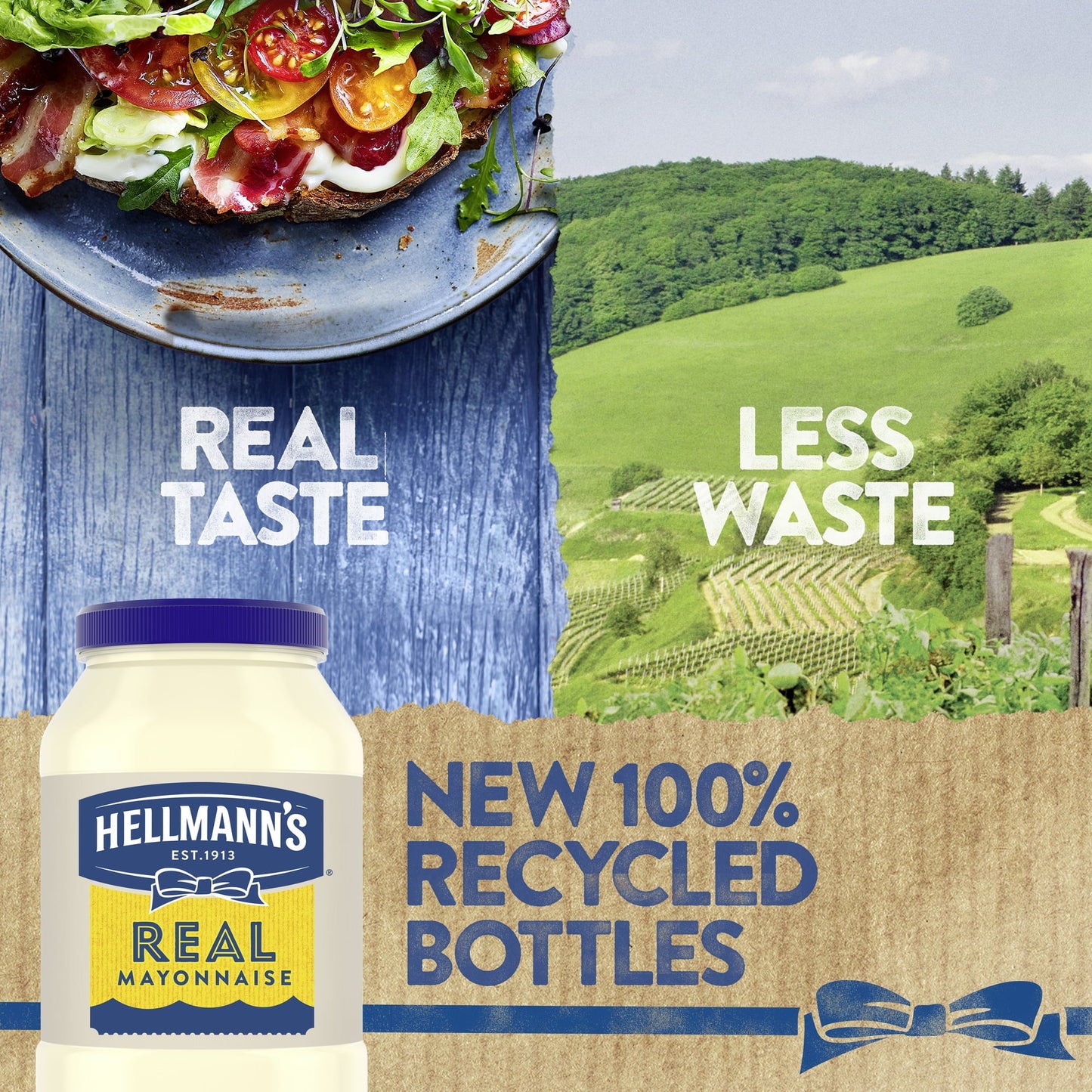 Hellmann's Made with Cage Free Eggs Real Mayonnaise, 48 fl oz Jar