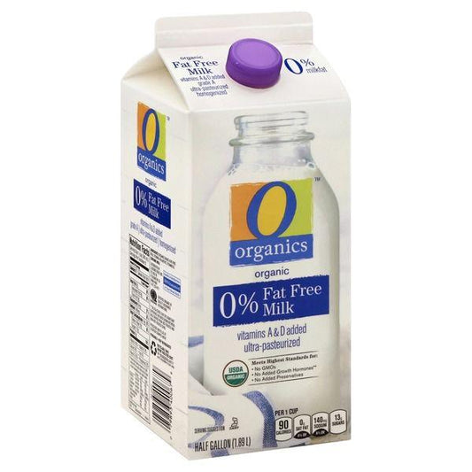 O Organics Milk, Fat Free, 0% Milk