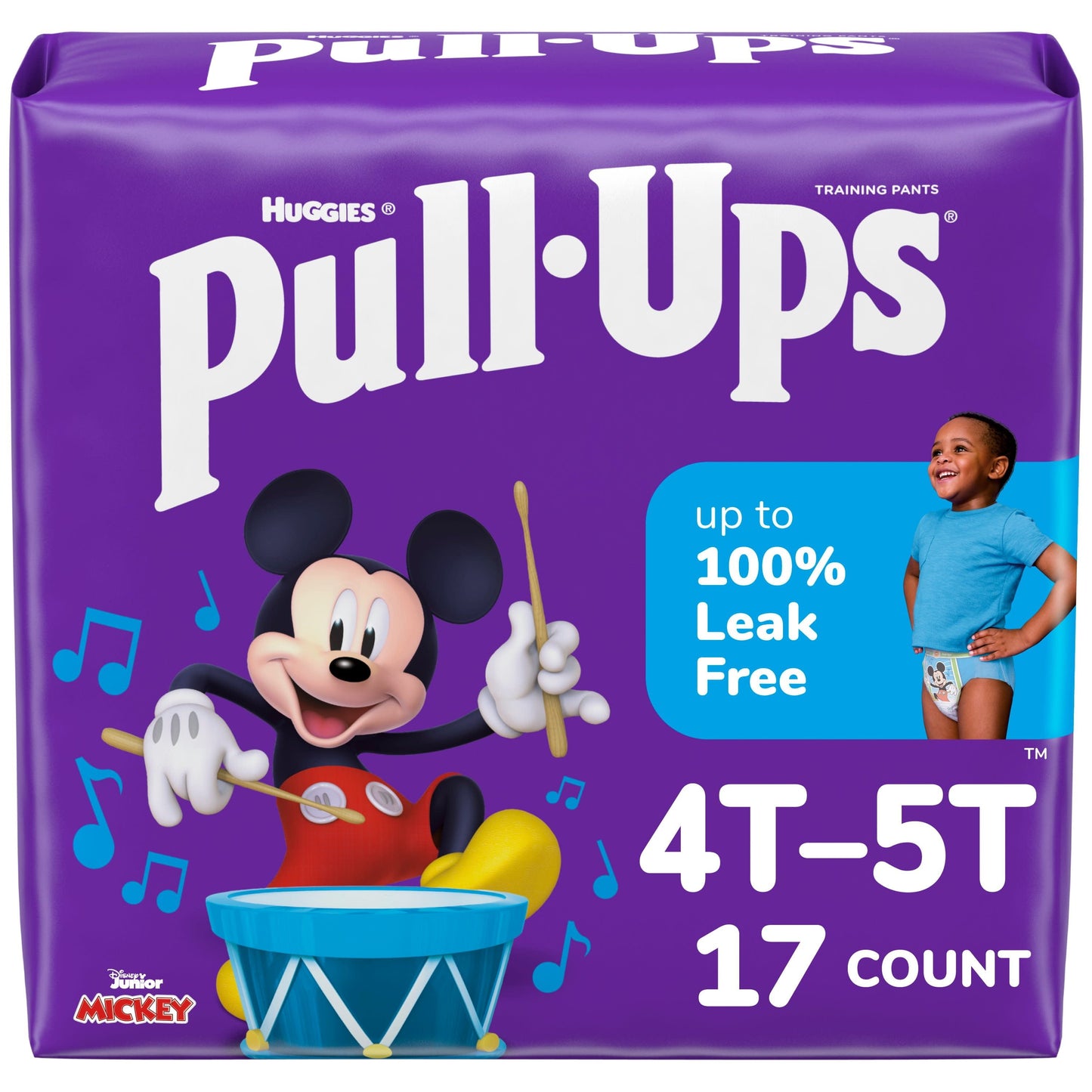 Pull-Ups Boys' Potty Training Pants, 4T-5T (38-50 lbs), 17 Count