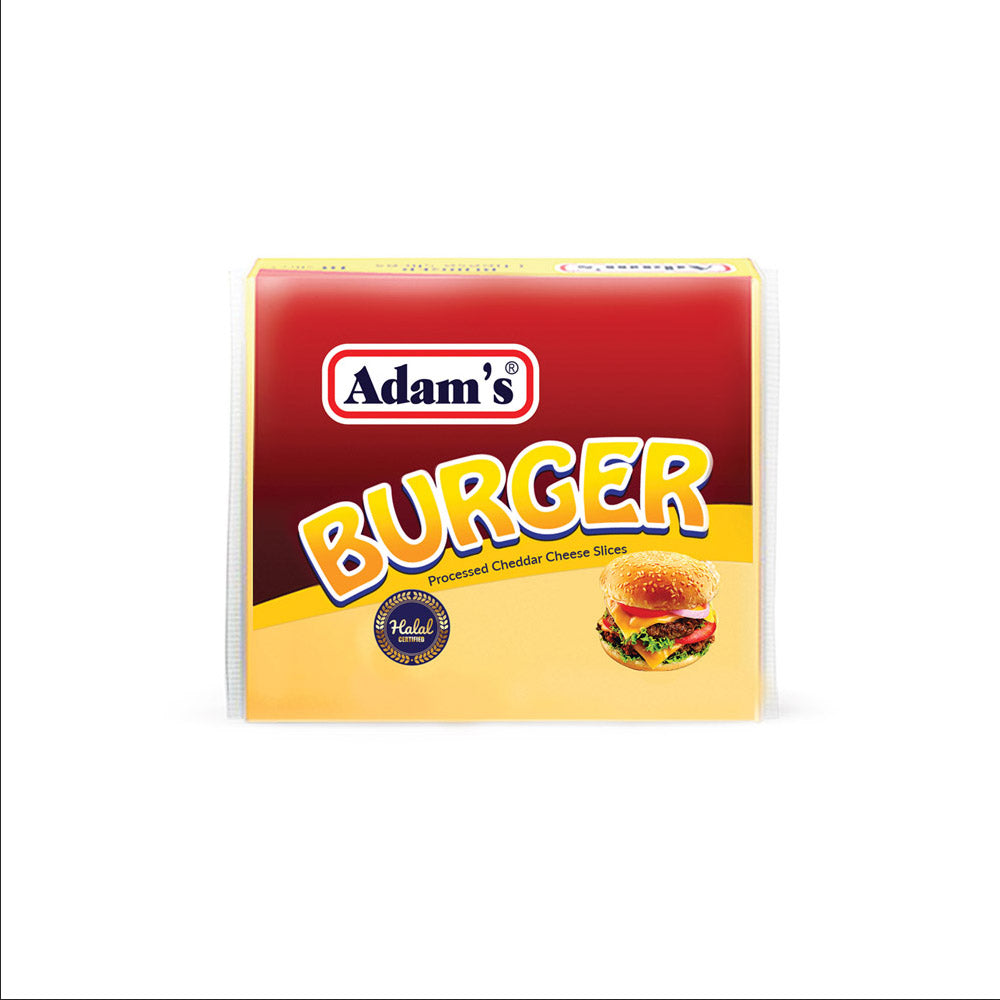 ADAMS BURGER CHEESE 10 SLICES PACK 200 GM