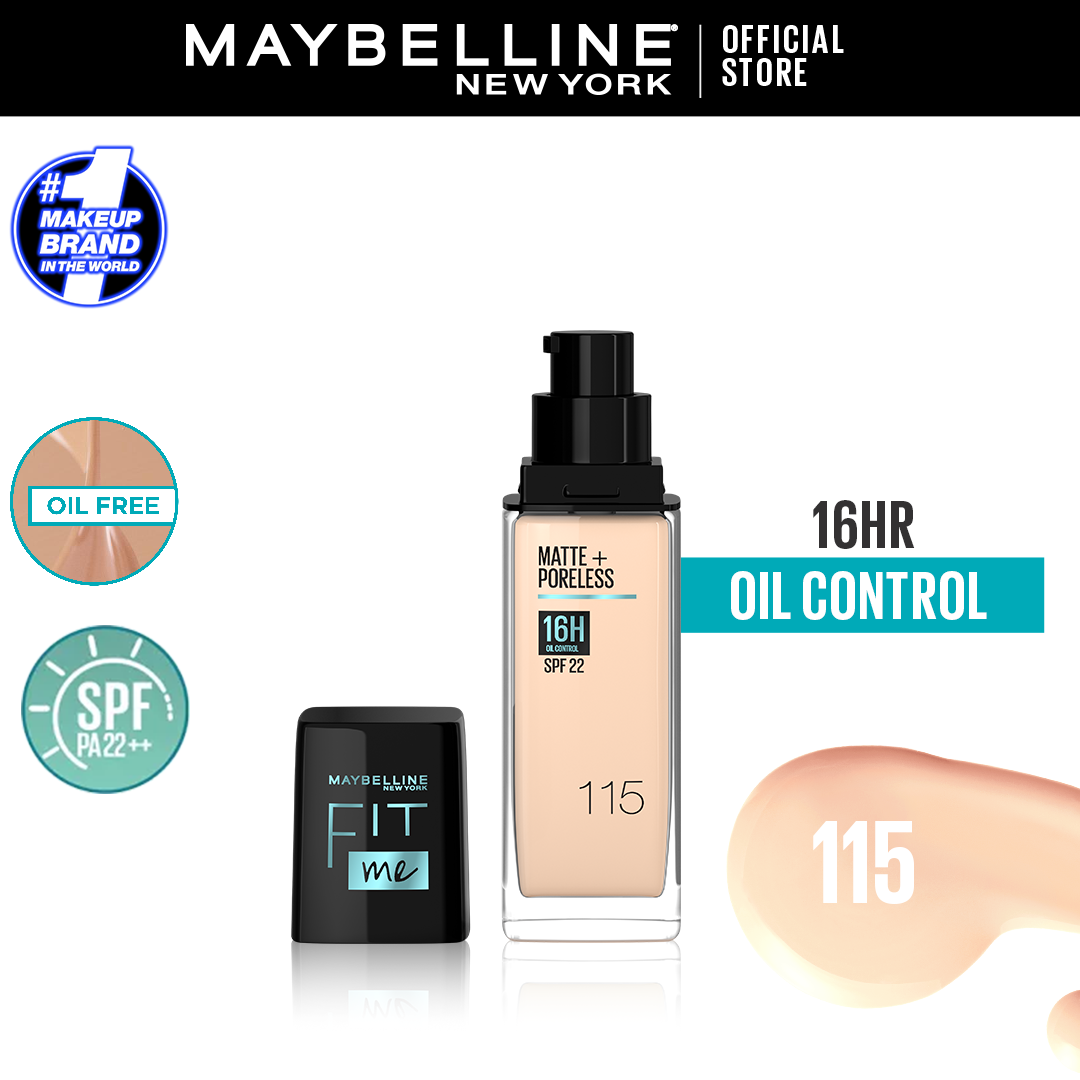 MAYBELLINE PRIMER FIT ME FOUNDATION MATTE & PORELESS SPF 115