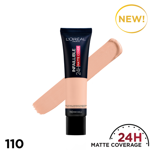 LOREAL INF. 24H MATTE COVERAGE FOUNDATION 110 ROSE VANILLA 30 ML