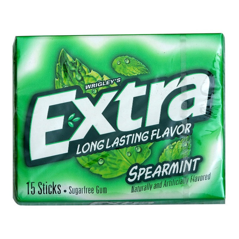 WRIGLEYS EXTRA GUM SPEARMINT 15 STICKS