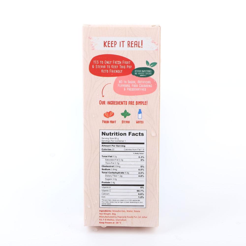 POPCYCLE KETO STRAWBERRY ICE CREAM 80GM