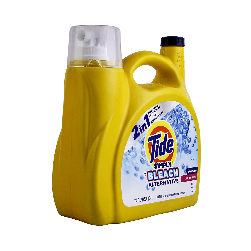 TIDE BLEACH 2IN1 ALTERNATIVE LINE DRY FRESH 74 LOADS 3.4 LTR