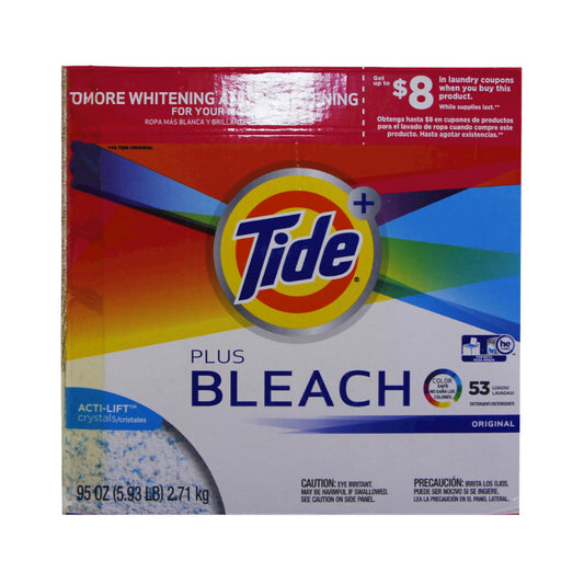 TIDE WASHING POWDER PLUS BLEACH COLOR SAFE 53 LOADS 2.71 KG