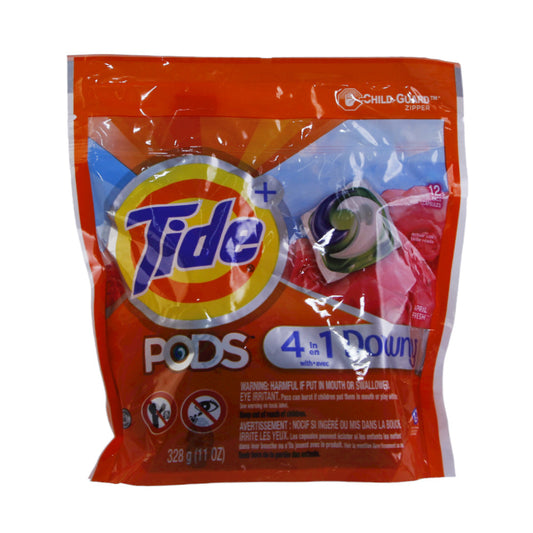 TIDE LIQUID WASHING PODS DOWNY 4IN1 12PC 328 GM