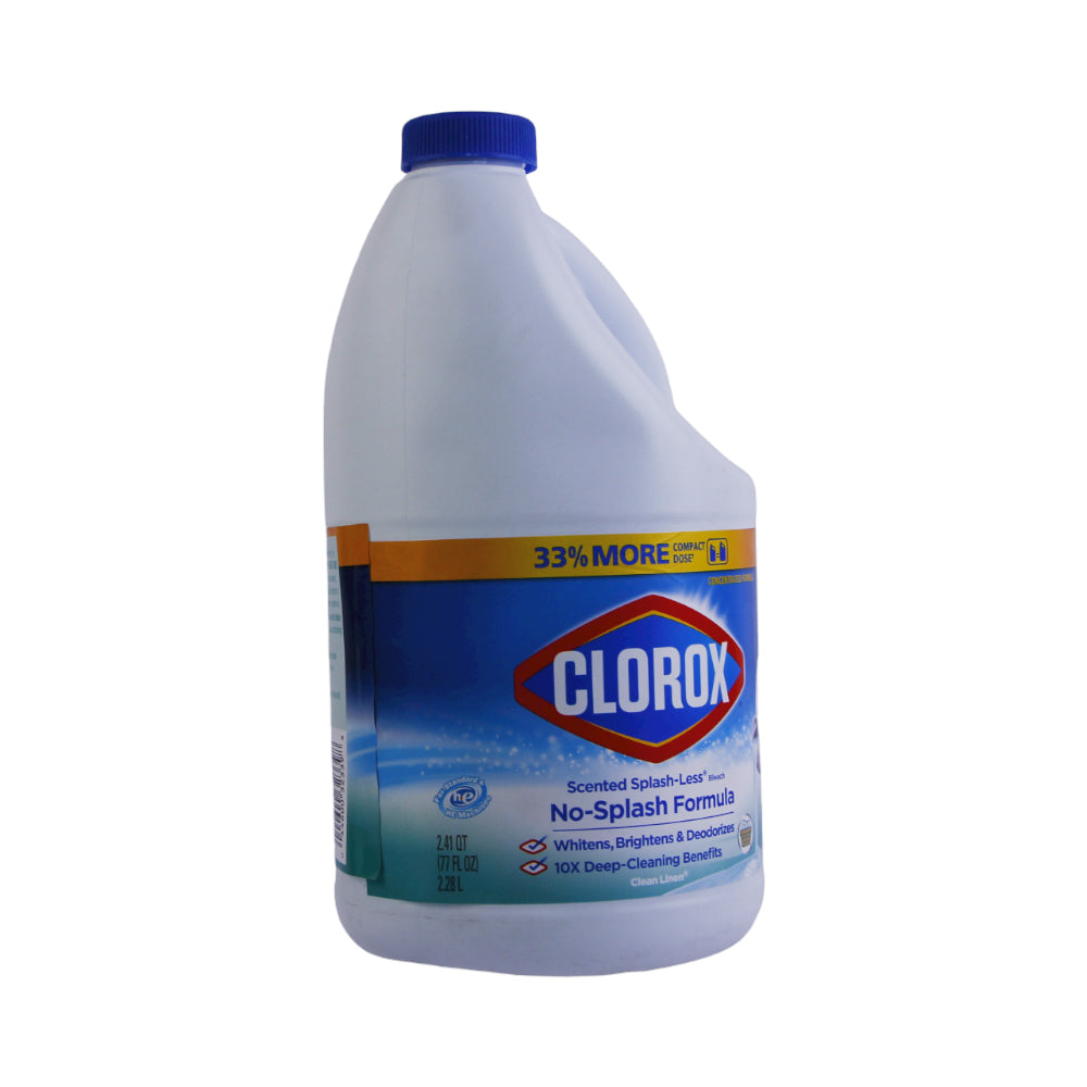 CLOROX WASHING BLEACH SPLASH LESS CLEAN LINEN 2.28 LTR