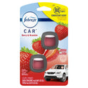 Febreze Car Air Freshener Vent Clip Berry & Bramble Scent, .06 oz. Car Vent Clip, Pack of 2