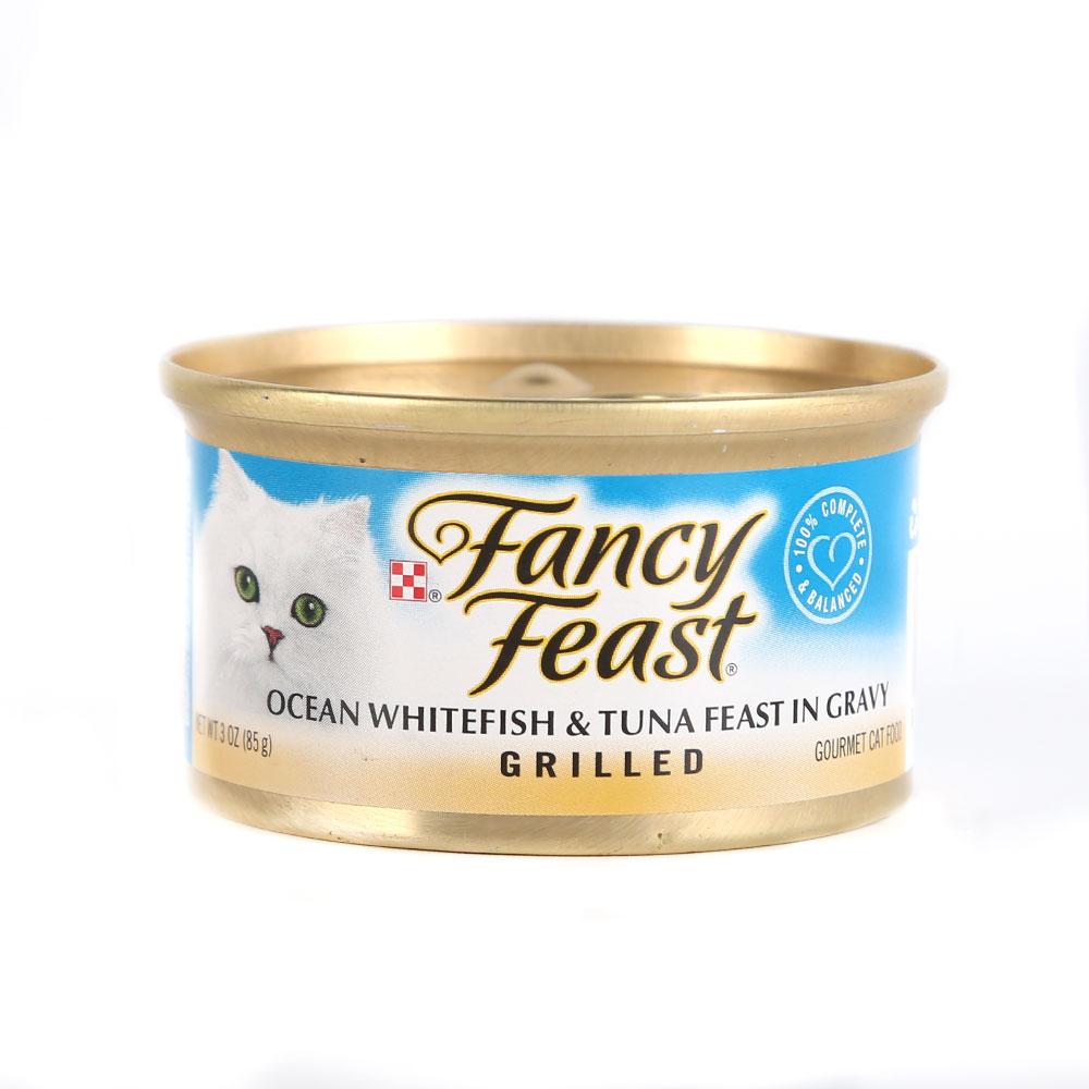 FANCY FEAST CAT FOOD OCEAN WHITEFISH & TUNA GRILLED 85 GM