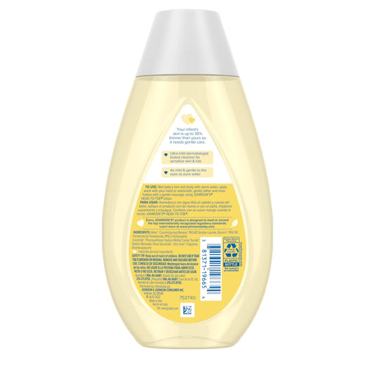 Johnson's Head-To-Toe Tearless Gentle Baby Wash & Shampoo, 13.6 fl. oz