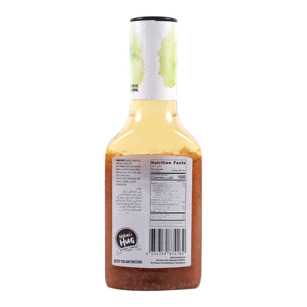 NATURE'S HUG DRESSING ZESTY ITALIAN 475 ML