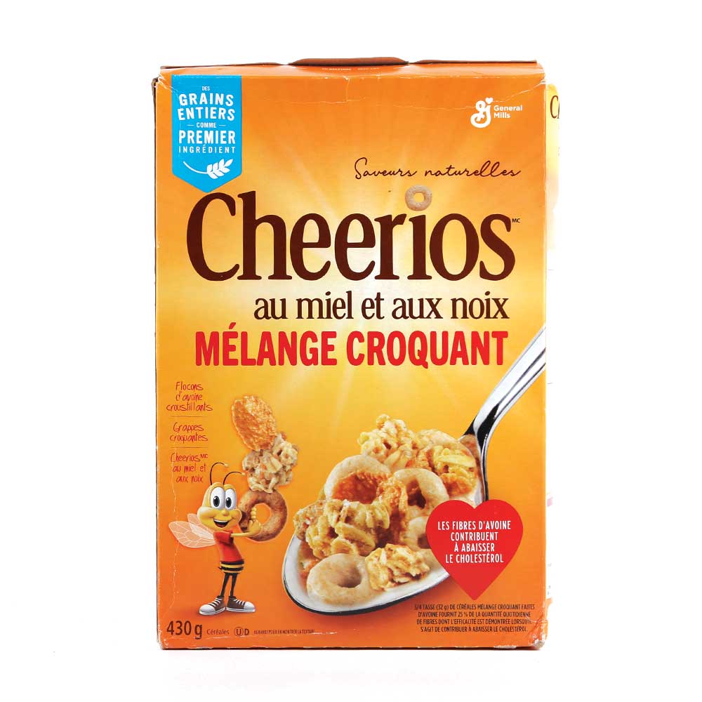 GENERAL MILLS CHEERIOS CEREAL HONEY NUT NATURAL 430 GM