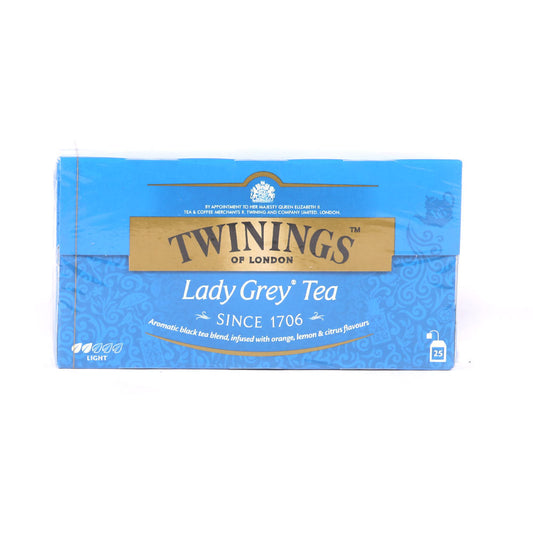 TWININGS TEA LIGHT LADY GREY 25X2 BAGS 50 GM