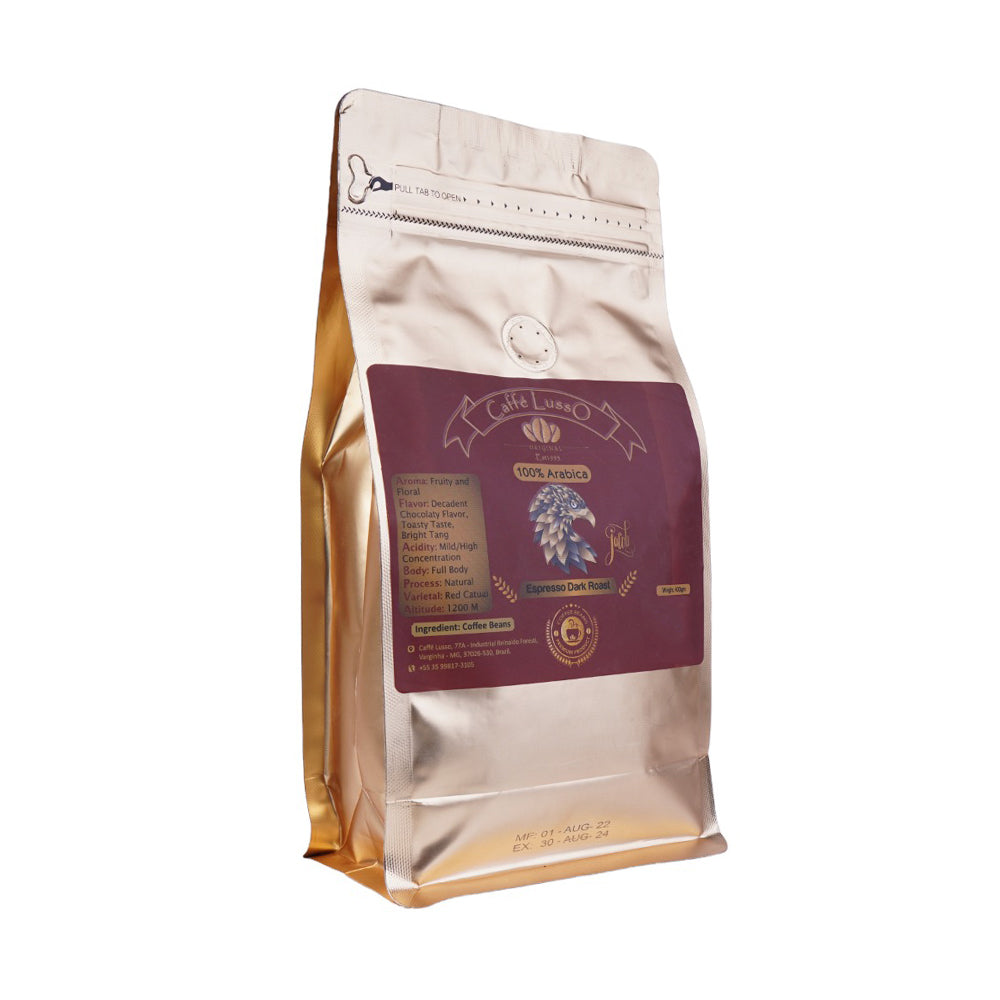 CAFFE LUSSO 100% ARABICA EXPRESSO DARK ROAST COFFEE BEANS 40