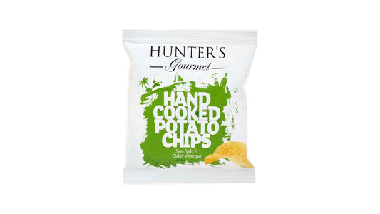 HUNTERS HAND COOKED POTATO CHIPS SEA SALT AND CIDER VINEGAR