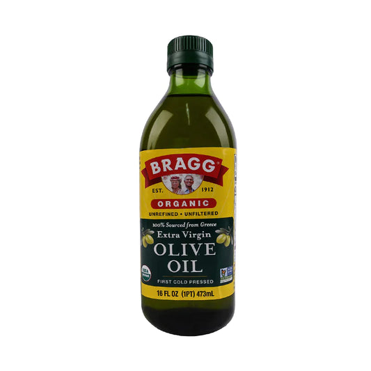 BRAGG OLIVE OIL EXTRA VIRGIN ORGANIC 473 ML