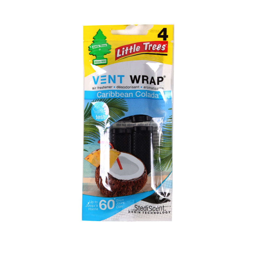 LITTLE TREES AIR FRESHENER VENT WRAP CARIBBEAN COLADA