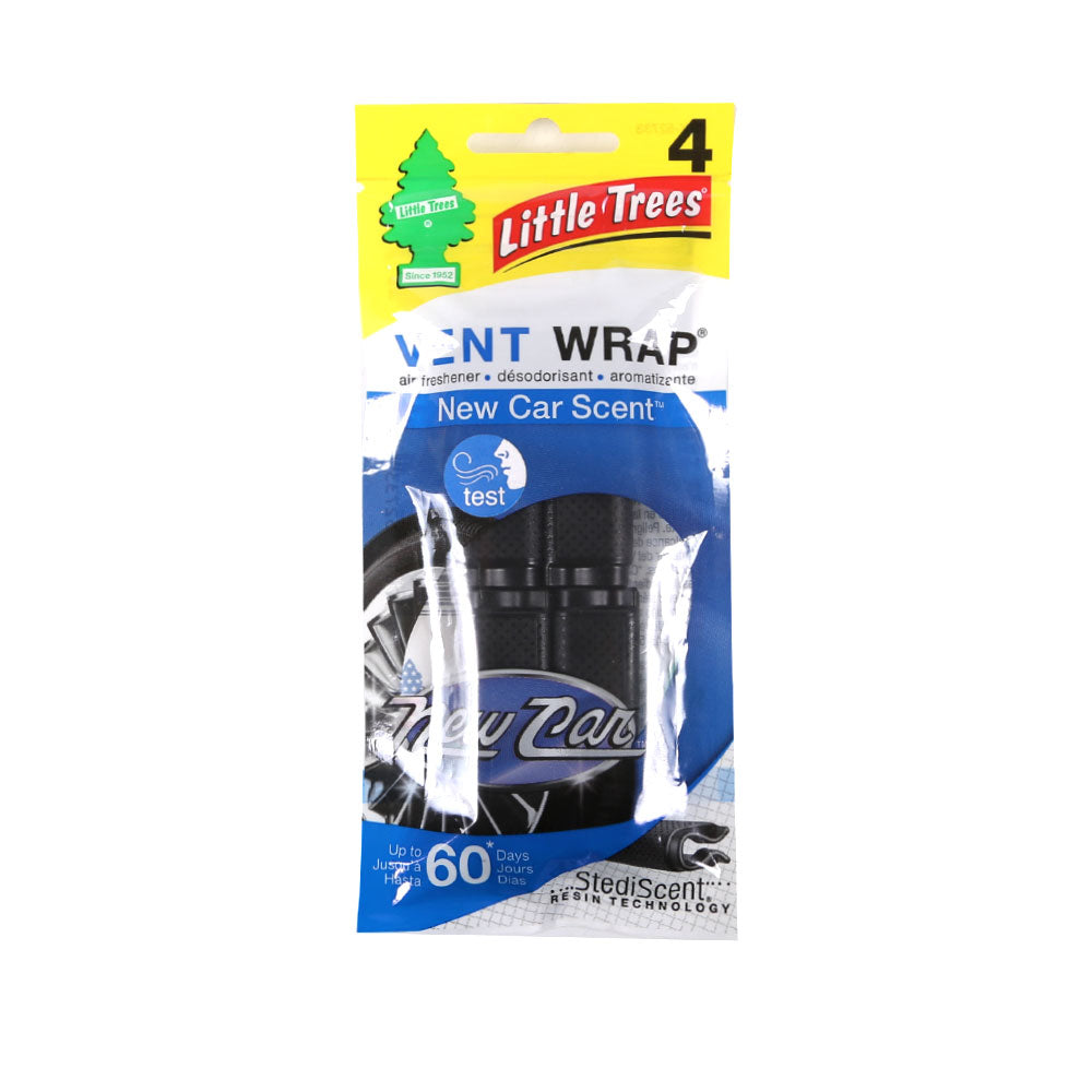 LITTLE TREES AIR FRESHENER VENT WRAP NEW CAR SCENT