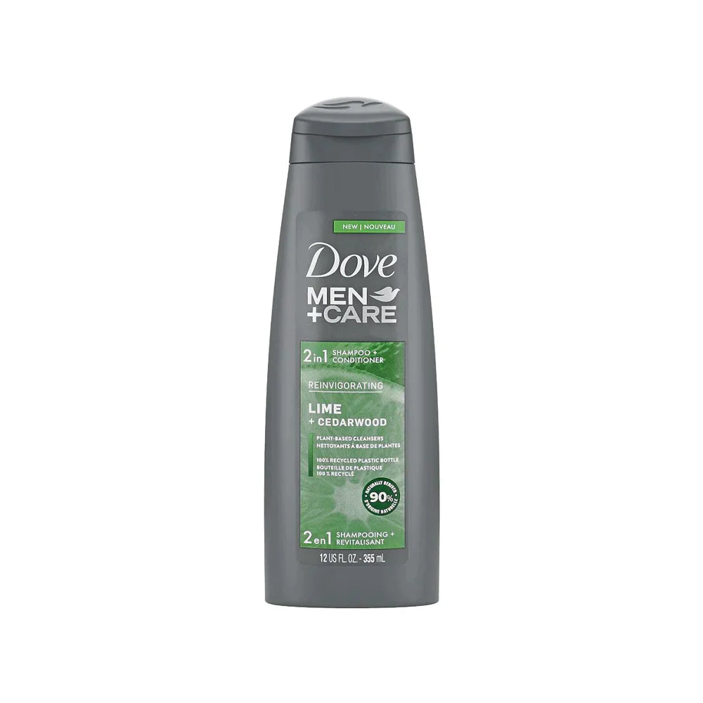 DOVE MEN CARE SHAMPOO LIME CEDARWOOD 2IN1 355 ML