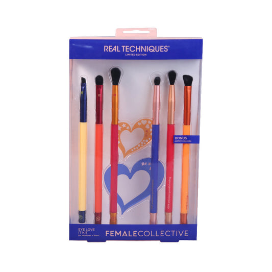 REAL TECHNIQUES EYE LOVE IT KIT FEMALE COLLECTIVE BRUSH KIT