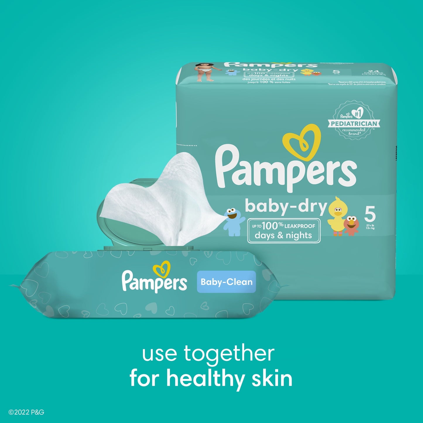 Pampers Baby Dry Diapers Size 7, 54 Count