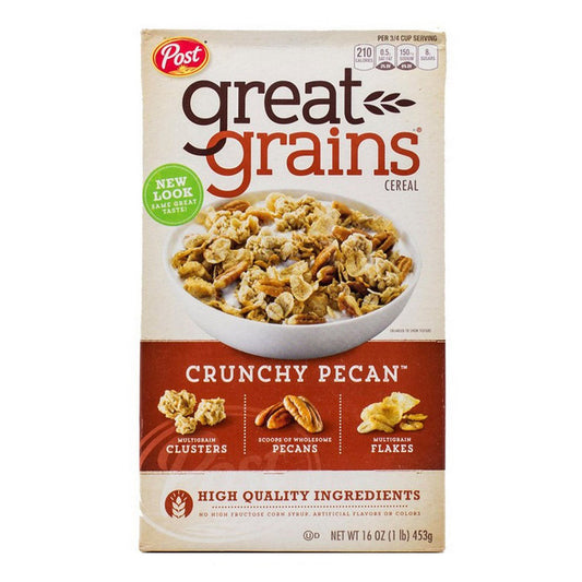 POST GREAT GRAIN CEREAL CRUNCHY PECANS 453 GM