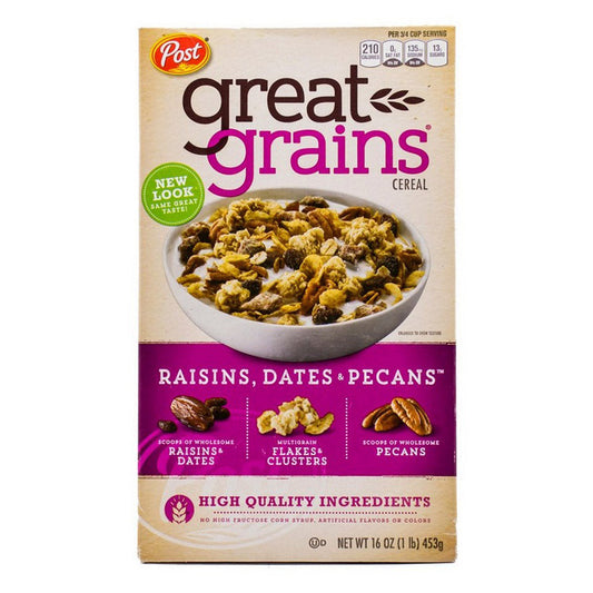 POST GREAT GRAIN RAISINS DATES & PECANS 453 GM