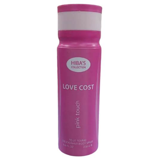 HIBA COLLECTION DEODORANT BODY SPRAY PINK TOUCH 200 ML