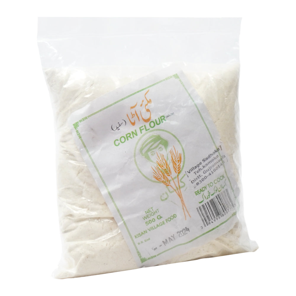 KISAN CORN ATTA WHITE 500 GM BASIC