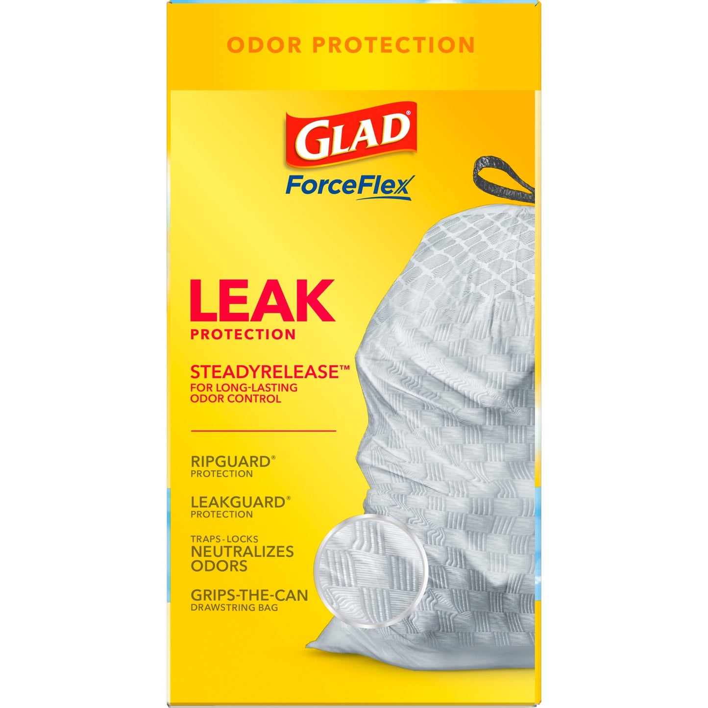 Glad 13 Gallon Tall Kitchen Trash Bags, OdorShield, Fresh Clean, 80 Bags