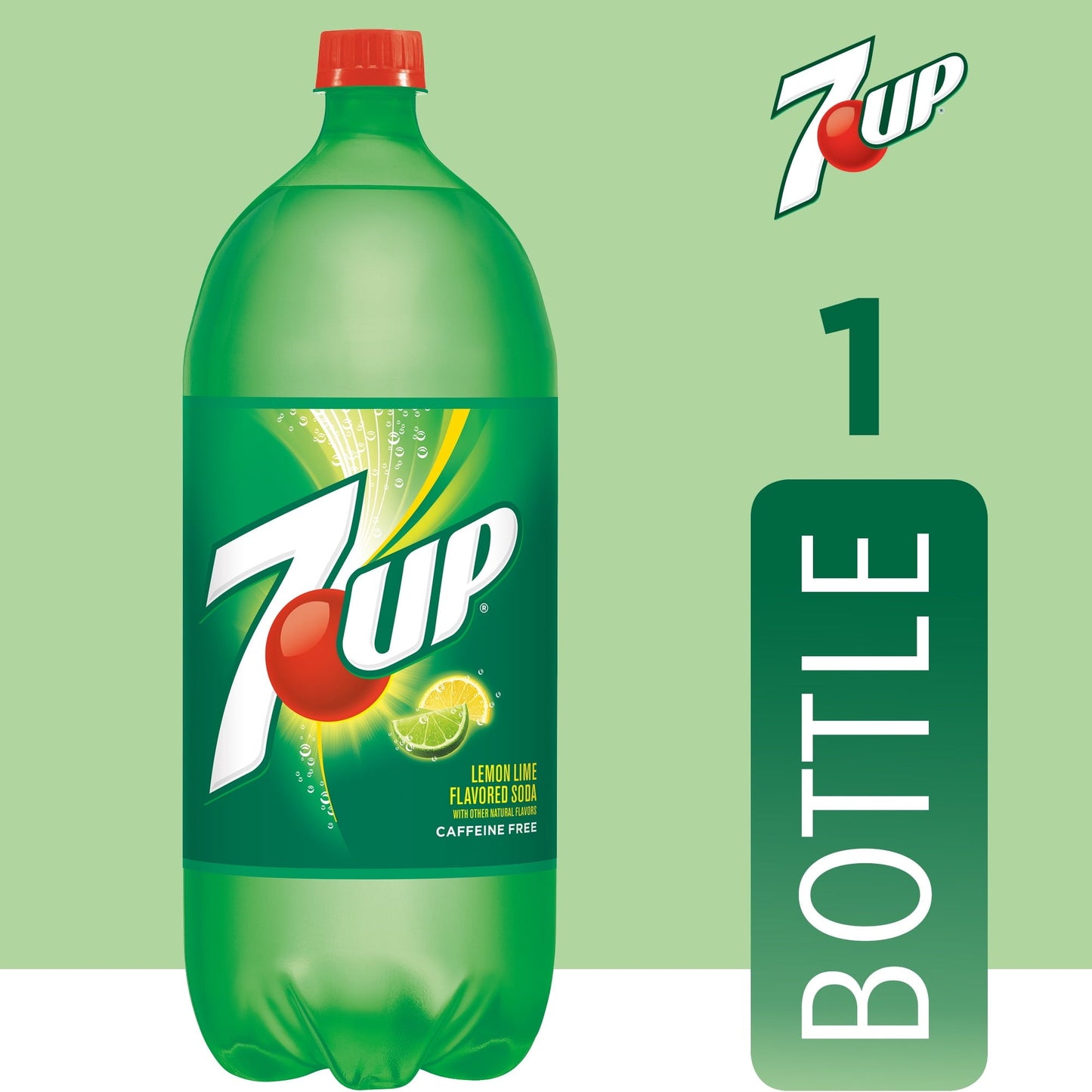 7UP Lemon Lime Soda, 2 L bottle