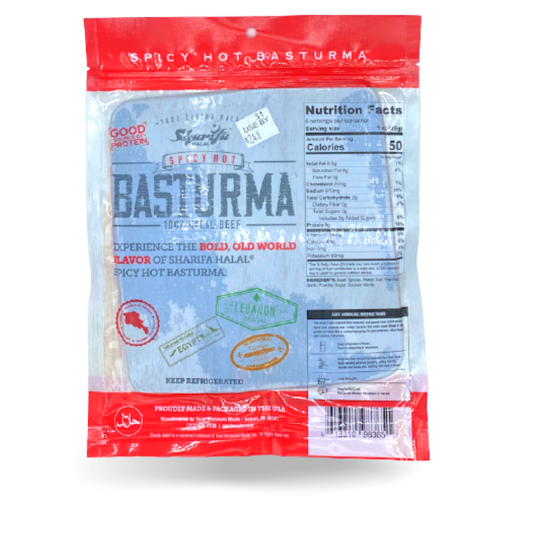 Sharifa Halal Spicy Hot Basturma