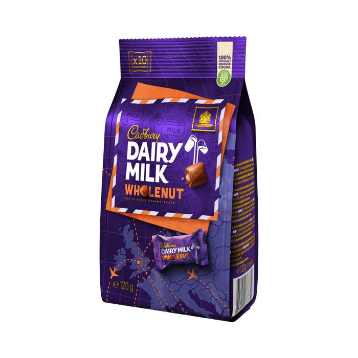 CADBURY DAIRY MILK WHOLENUT POUCH 120 GM