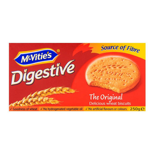 BRITISH BISCUITS ORIGINAL DIGESTIVE WHEAT BISCUIT 250 GM