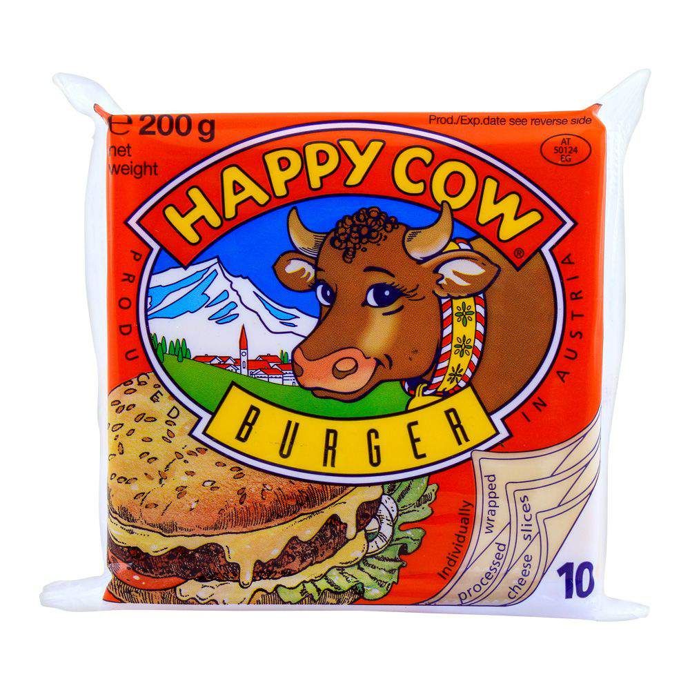 HAPPY COW BURGER CHEESE SLICE 200 GM