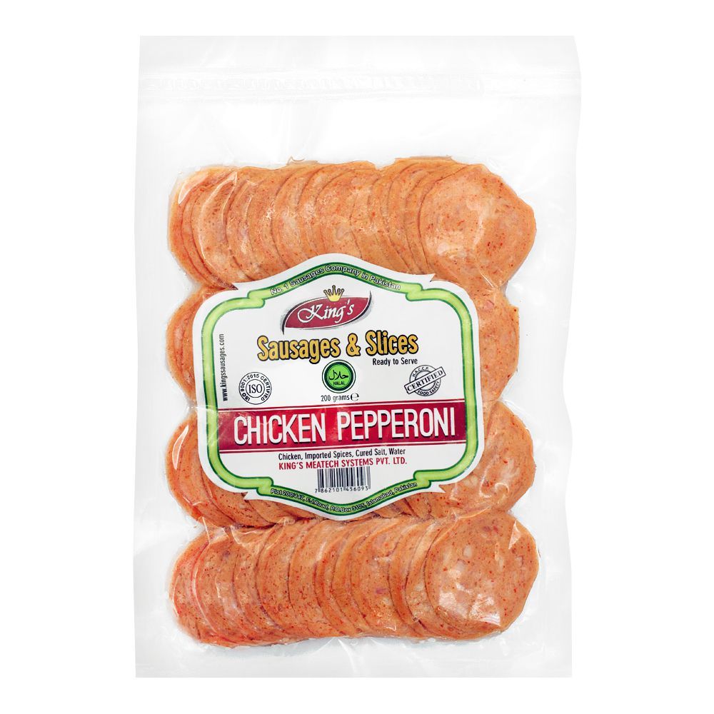 KINGS CHICKEN PEPPERONI 200 GM