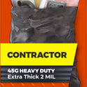 Hefty Heavy Duty Contractor Extra Large Trash Bags, 45 Gallon, 20 Count