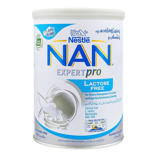 NESTLE NAN MILK POWDER LACTOSE FREE 400 GM