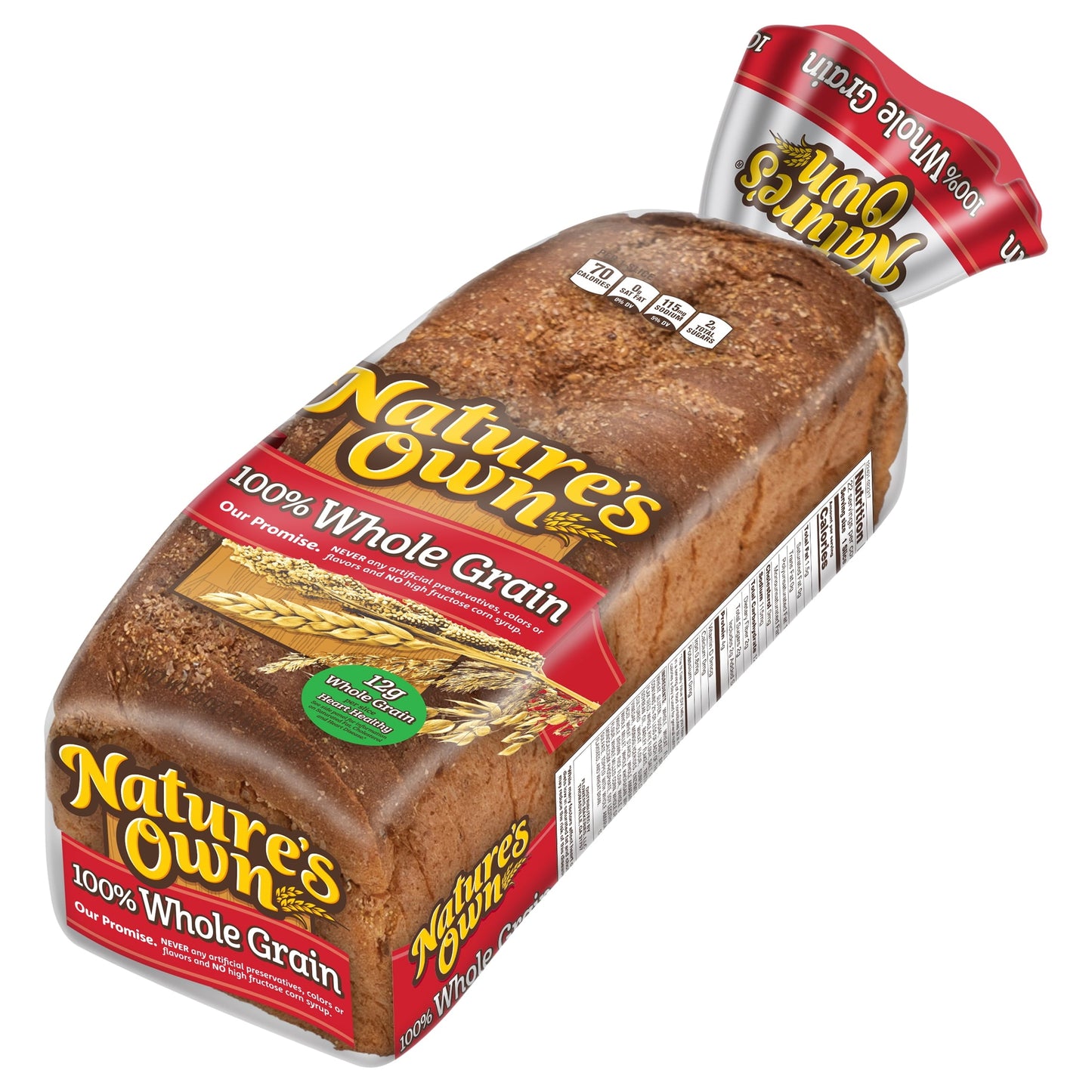 Nature's Own 100% Whole Grain Sliced Sandwich Bread, 20 oz