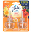 Glade PlugIns Refill 2 ct, Hawaiian Breeze, 1.34 FL. oz. Total, Scented Oil Air Freshener Infused with Essential Oils