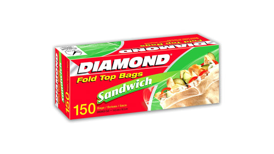 DIAMOND SANDWICH FOLD TOP BAG 150S BASIC