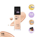 MAYBELLINE PRIMER FIT ME FOUNDATION DEWY PUMP SPF 110 30ML