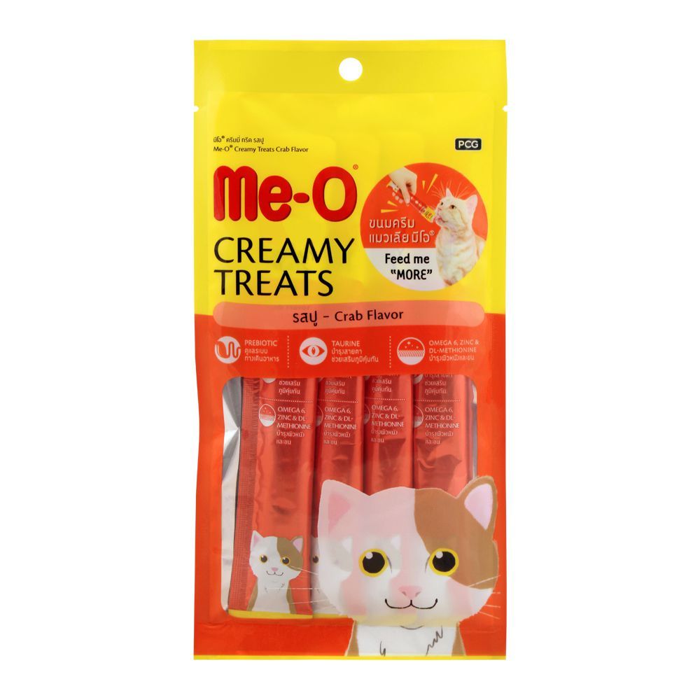 ME-O CAT FOOD CREAMY TREATS CRAB FLAVOR 60 GM
