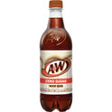 A&W Zero Sugar Root Beer Soda, .5 L bottles, 6 pack